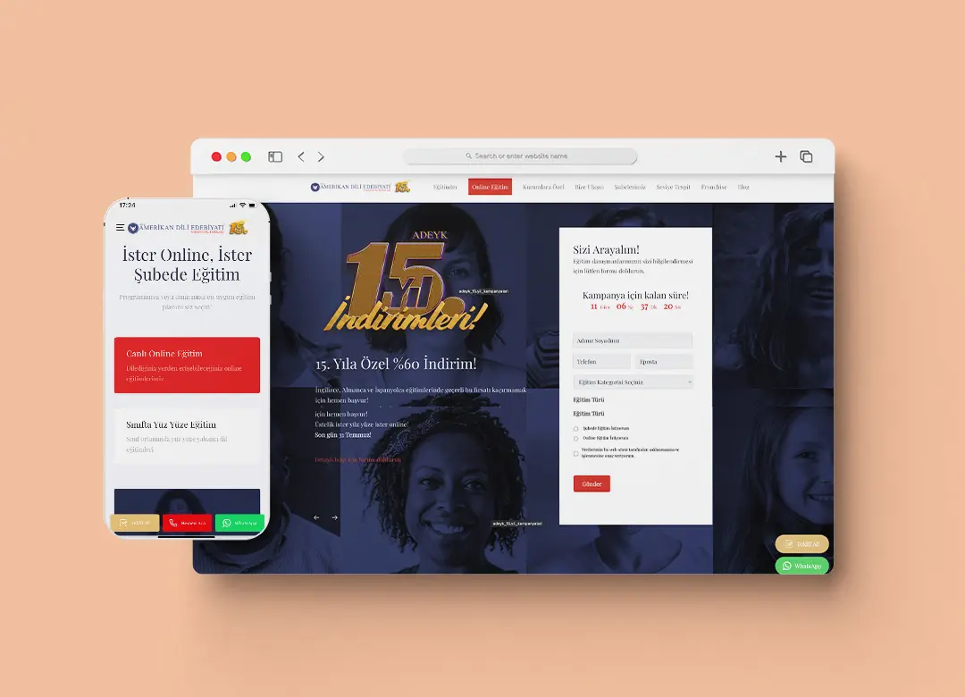 Web Sitesi Tasarım & Geliştirme – Adeyk
